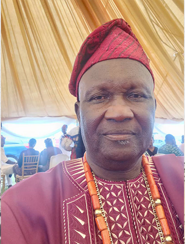 High Chief Fatai Abiodun Famuyiwa. BA'AMOKUN ERUNMU OWU KINGDOM